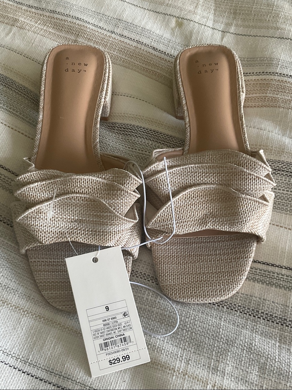 a new day Neutral Beige Ruffle Slide Mules - Picture 7 of 7